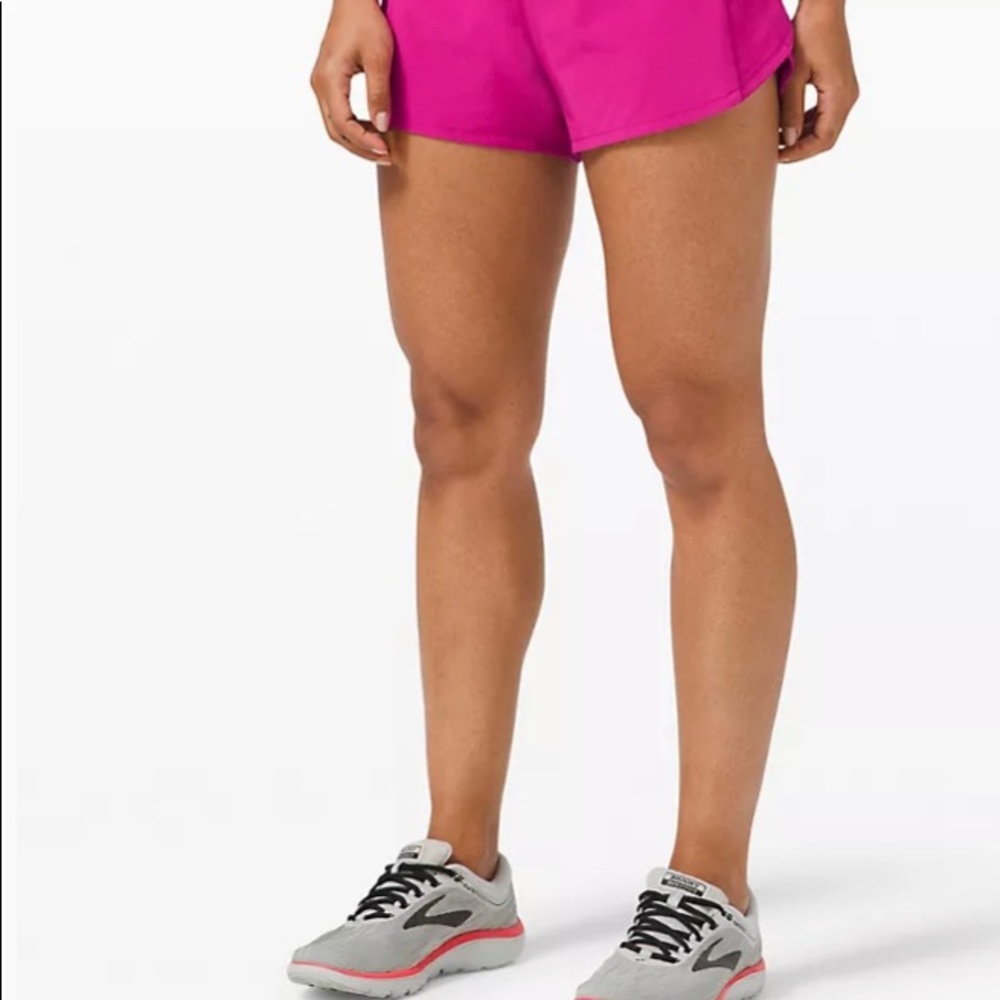 Speed Up Mid-Rise Lined Short 4" POW PINK NWT